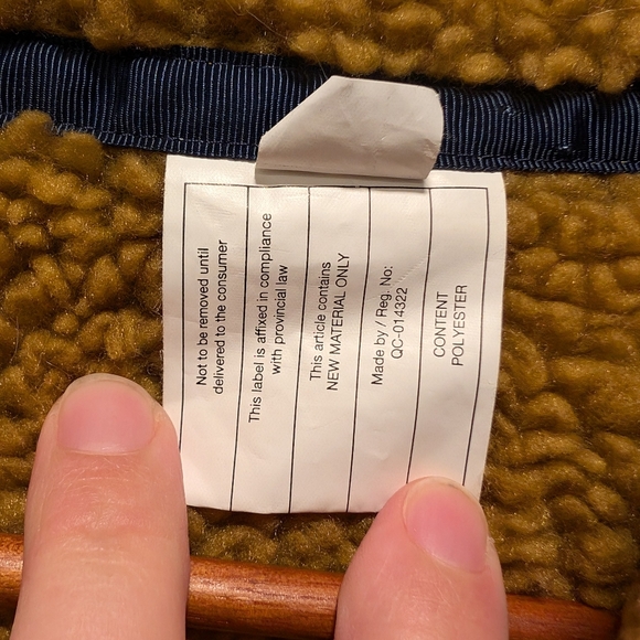 PATAGONIA Youth Puffer Reversible Sherpa Zip up coat size XL 14 - Picture 3 of 12